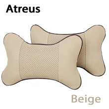 Atreus 2 шт. автомобильные аксессуары защита подголовника подушка для шеи для Mercedes benz W204 W203 W211 AMG Mini cooper Skoda octavia