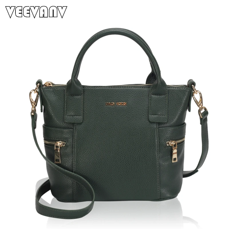 

VEEVANV Brand Women Handbags Leather Shoulder Bag Office Lady Tote Handbags Fashion Crossbody Bags Female Messenger Bags Leisure