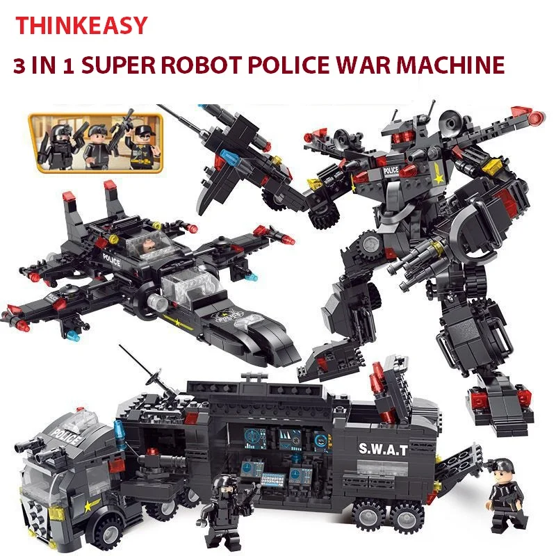 700 шт./компл. трансформации робот машина игрушки bruticus фигурки блок для детей