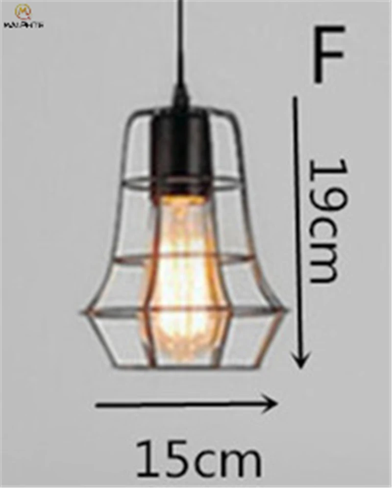 Современный Железный подвесной светильник для гостиной, ресторана, подвесной светильник, простой подвесной светильник для кухни, светильник для кафе - Цвет корпуса: F