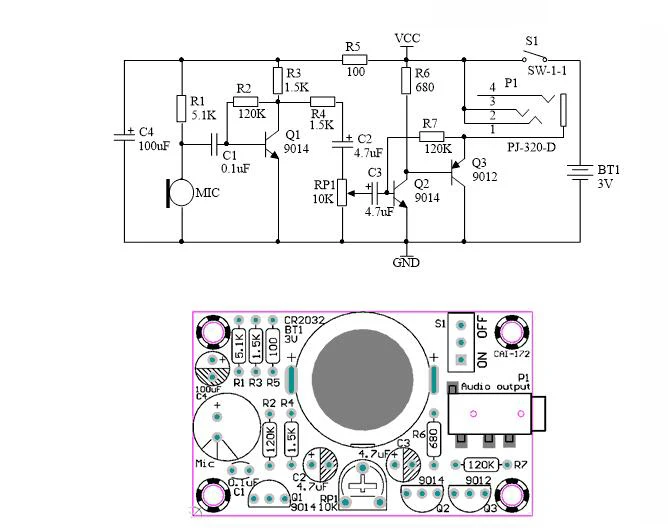 Hearing Aid Circuit Diagram