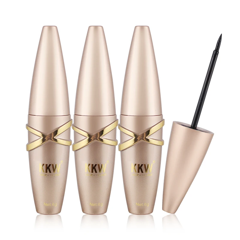 

KKW Brand 1 Pcs Black Liquid Eyeliner Pen Women Eye Beauty Cosmetics Waterproof Eye Liner Pencil Fast/Quick Dry Eyeliners Stick