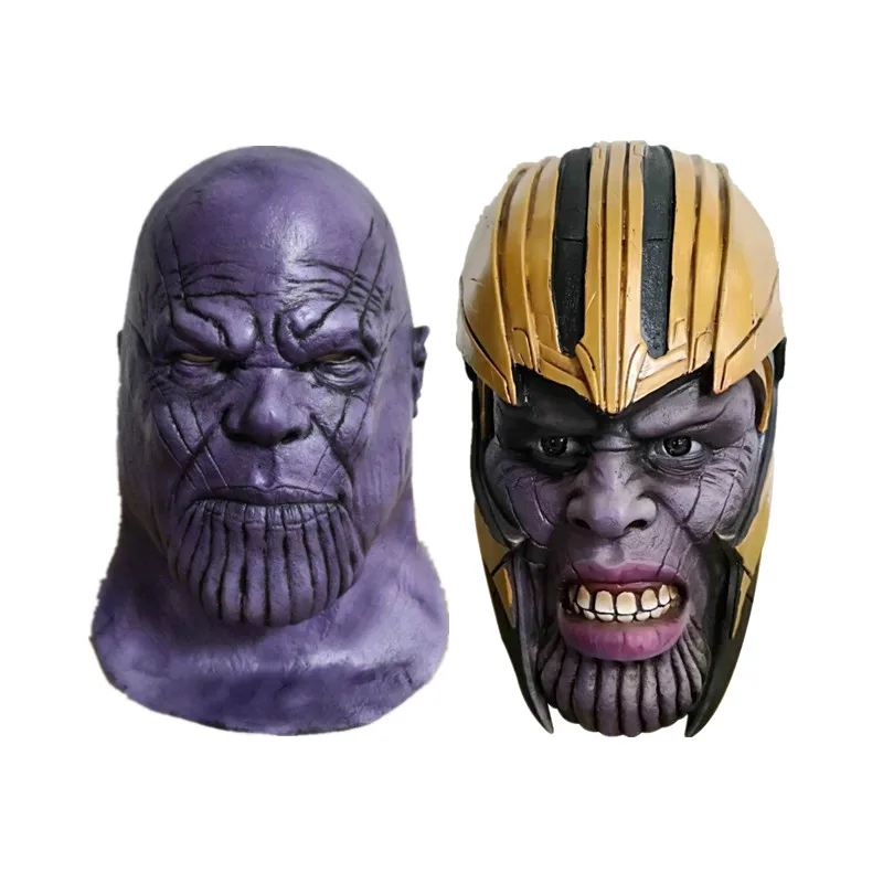 

Avengers Endgame Thanos Cosplay Latex Mask Adult Helmet Full Head