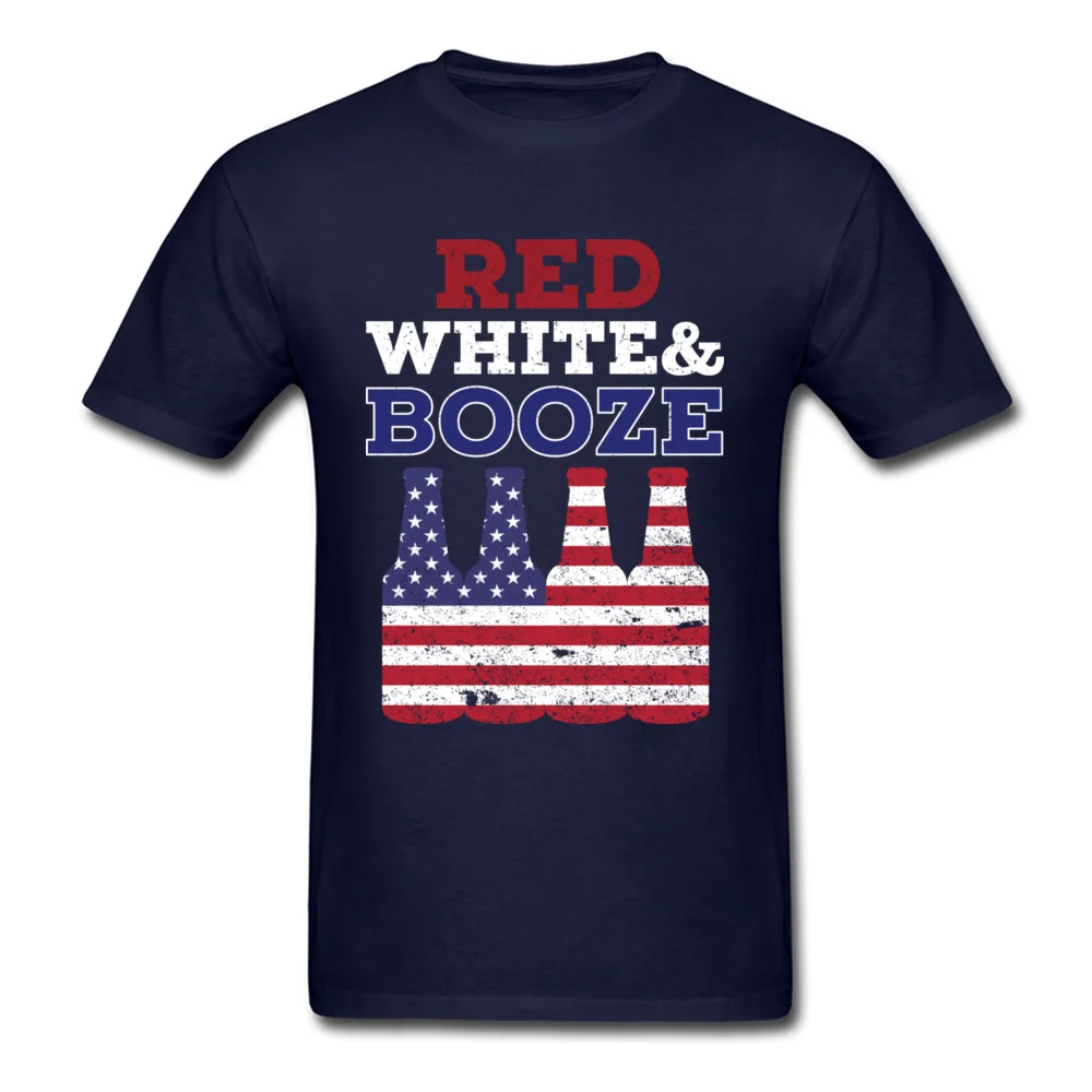 Red White And Booze  Drinking 4th of July Gift_navy