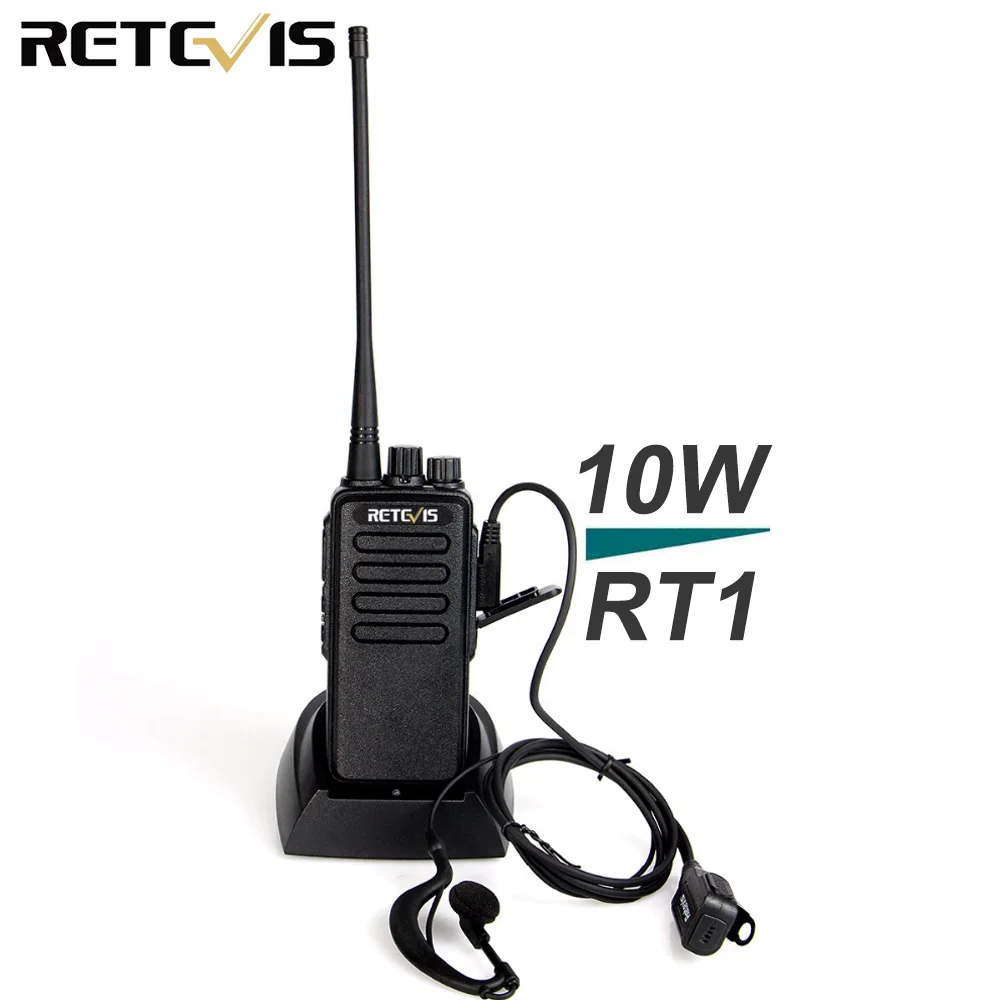 

Retevis RT1 10W Walkie Talkie Radio VHF UHF Radio Station Scrambler 1750Hz toneTwo Way Radio Portable Waterproof IP54
