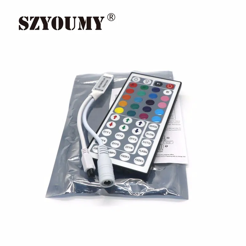 SZYOUMY 200X мини DC12V 24 44-клавишный пульт Беспроводной светодиодный RGB Управление; С Инфракрасный пульт Управление для SMD 3528 5050 RGB Светодиодные ленты