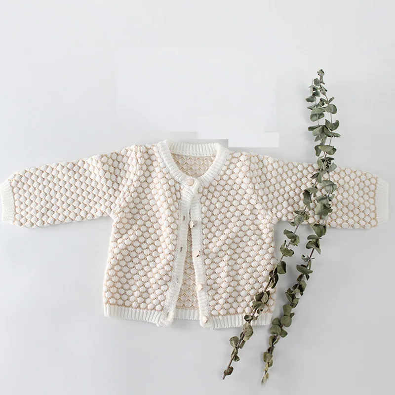 Baby Girls Clothes Rompers 1-3Yrs Baby Knitted Romper Set Infant Newborn Baby Girl Jumpsuit Cotton Baby Jumpsuit For Girls - Цвет: Khaki Coat