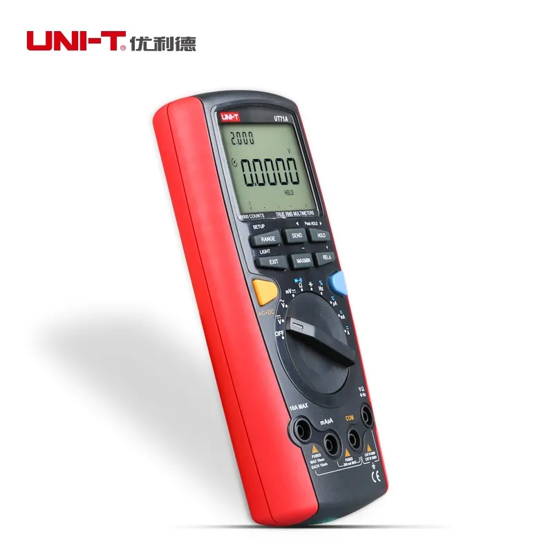 Uni-t UT71A Интеллектуальный lcd цифровой портативный профессиональный REL AC+ USB tensao de corrente DC RMS verdadeiro Auto