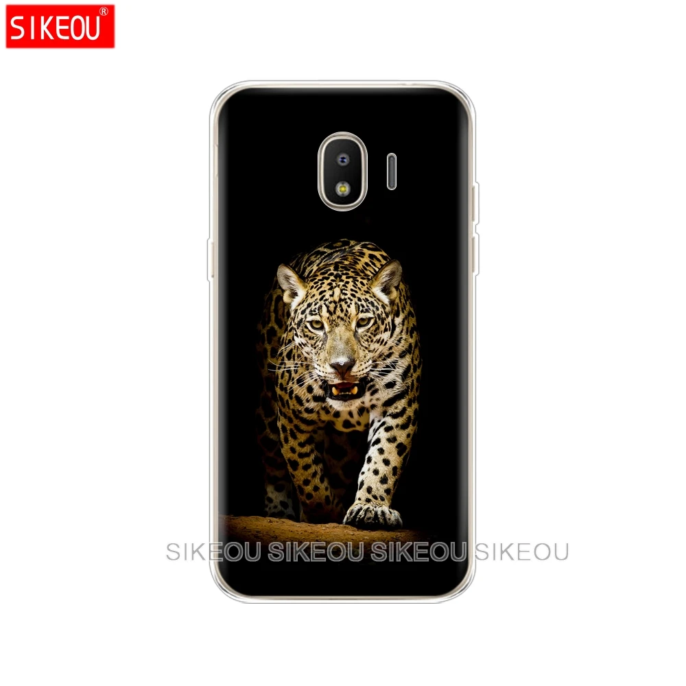 Силиконовый чехол для Samsung Galaxy J4 2018 мягкий из ТПУ задняя крышка EU J400F J400 телефон с