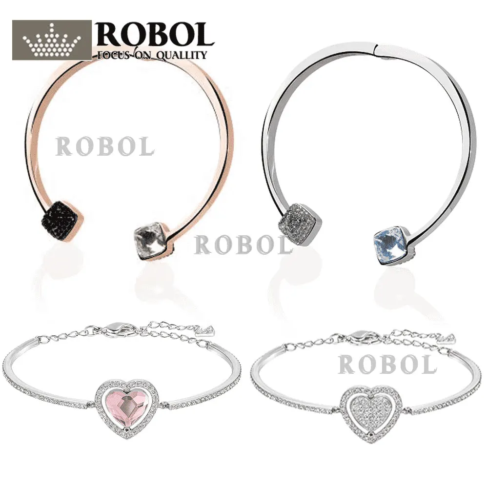 

ROBOL High Quality Swa Original bracelets Women Jewelry Making For Women Wholesale Brand 1:1 Production Free Shipping Gifts For