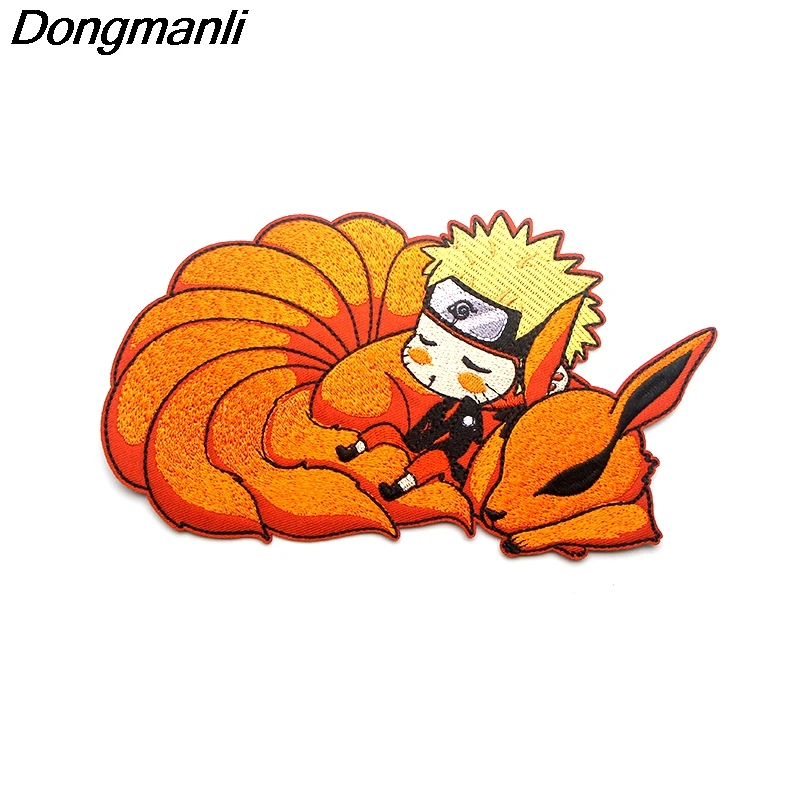 

P3825 Dongmanli Naruto Embroidered Anime Sew Iron on Applique Badge for Clothes T-shirt backpack