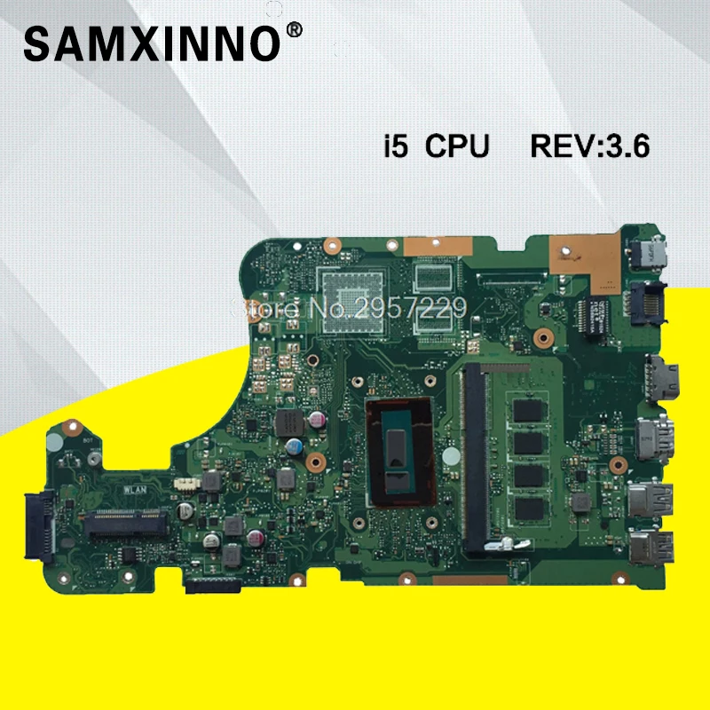 X555LD Motherboard i5 REV3.6 For ASUS X555L W519L R517L A555L laptop