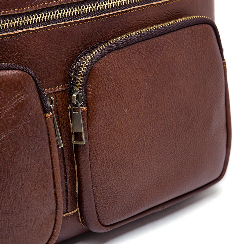 Мужской портфель сумка из натуральной кожи Для Мужчин's Бизнес ноутбук сумка Для мужчин Повседневное Сумка Высокое качество молнии сумки