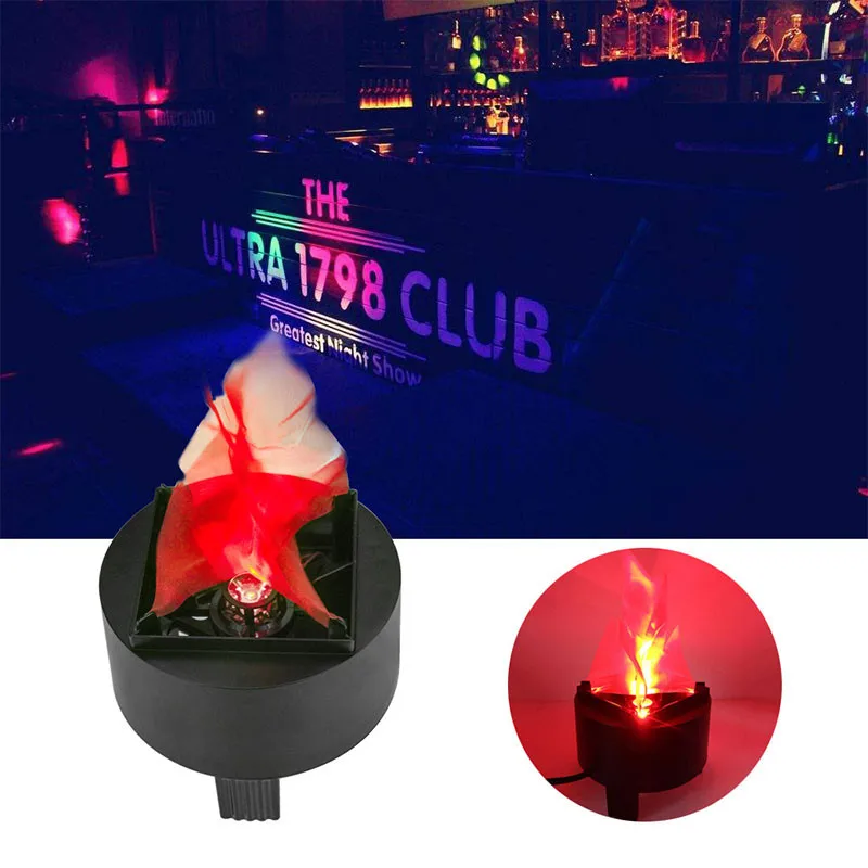 Novelty Virtual Fake Fire Flame Stage Effect Light Led Cloth Silk Flame