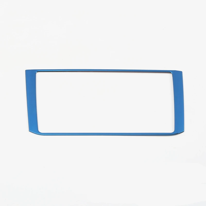 

Interior Central Touch Screen display Navigation Panel Cover Stainless Steel trim 1pcs For Volkswagen VW T-Roc 2017 2018 2019