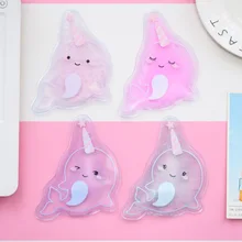 PACGOTH милые животные Narwhal стильные гелевые мини пакеты со льдом ПВХ случайных цветов Летние Мини Переносные сумки-холодильник для бизнеса, 1 штука