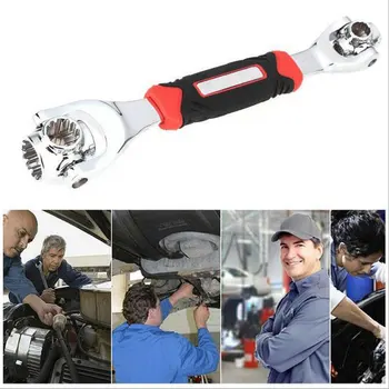 

8-in-1 Multi-function socket wrench double head 360 degree rotary wrench 8-19 plum sleeve