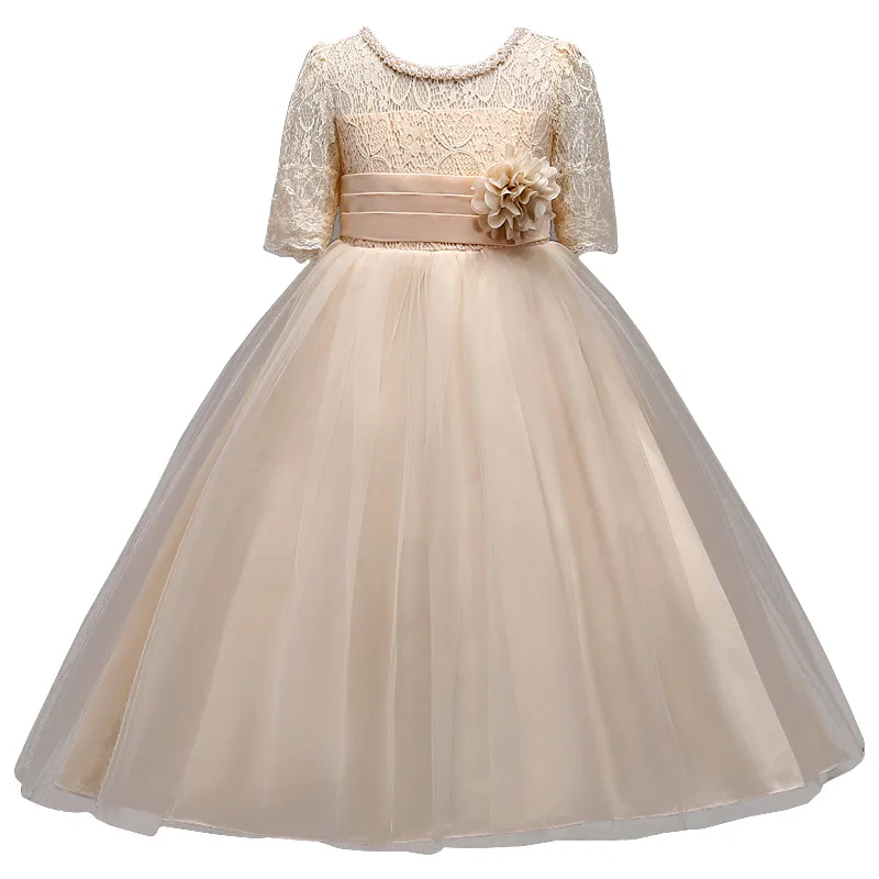 

2018 Winter Autumn Party Wedding Kids Dresses For Girls Dress Princess Dress Teenagers Girls Children Clothing 5 10 12 14 Years