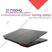 ENZ K36P Gaming Laptops 15.6″ IPS FHD 1920*1080 PC Tablets GTX1060 DDR5 6G Intel Core i7 7700HQ CPU 16GB RAM 240GB SSD+240GB SSD
