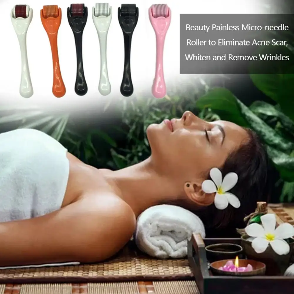 

Beauty Painless Face Cleaning Roller Acne Removing Whitening Wrinkle High-tech Small Portable 540 Micro-needle