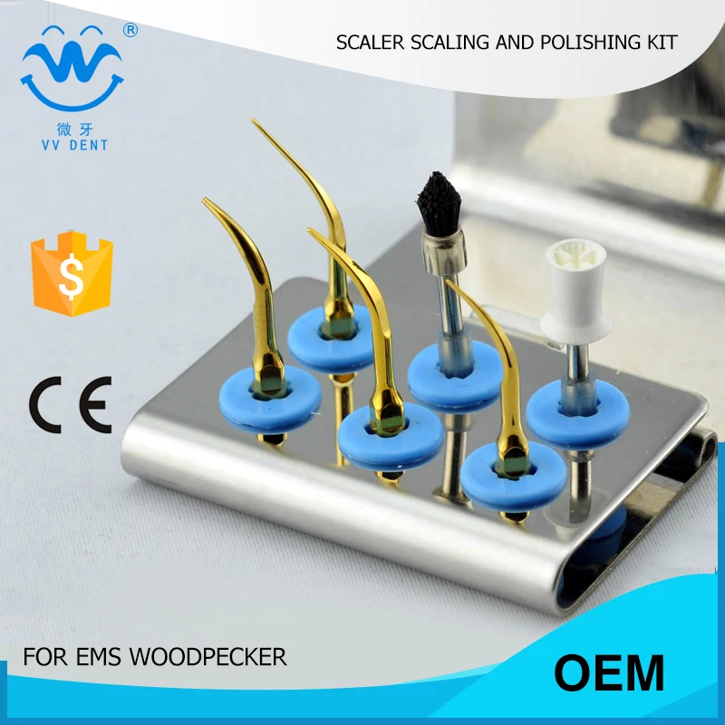 

1 pcs ESPKG home dental kit for teeth scaling and polishing fit woodpecker scaler tips and EMS minipiezon