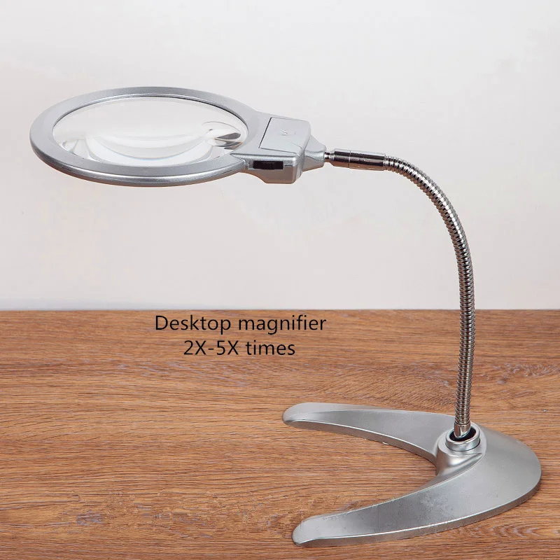 Aiboully 4b 10 Desktop Magnifier 2x 5x Times Led Lighting Outdoor