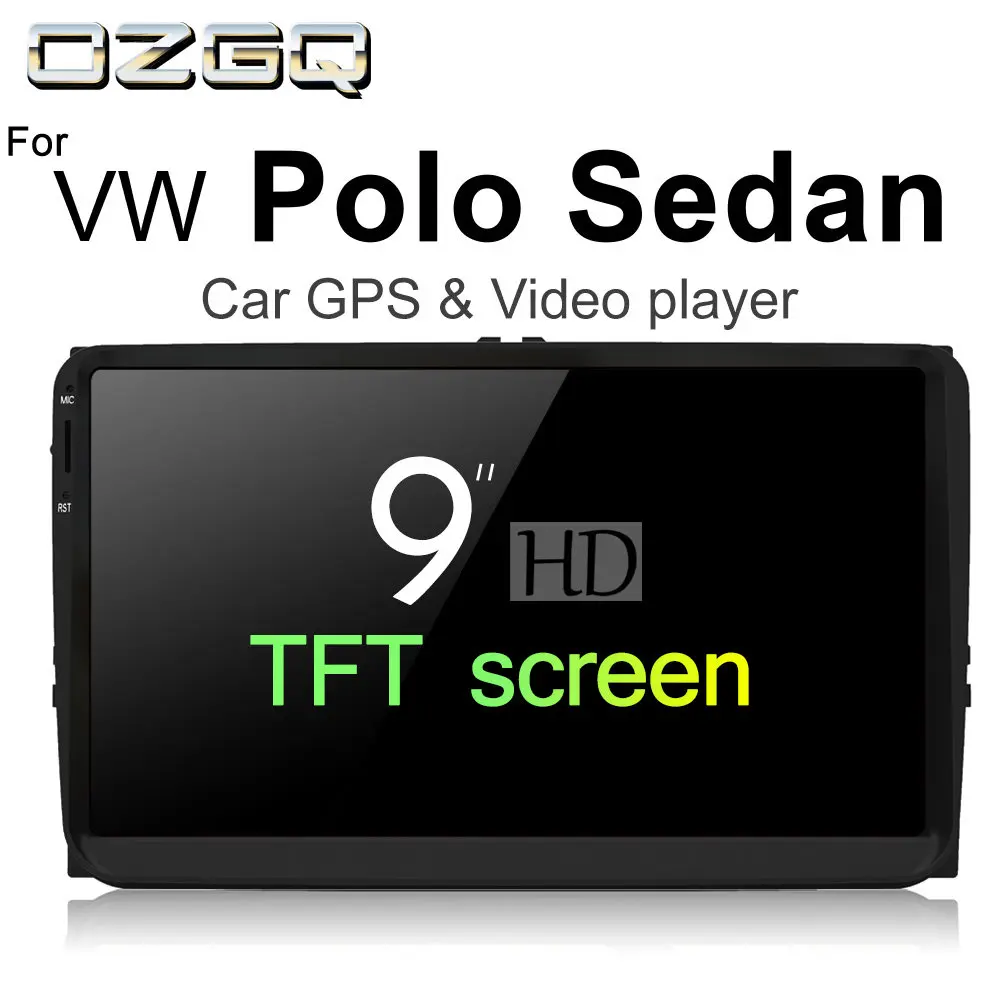 OZGQ Android 7,1 Автомобильный плеер для VolksWagen VW Polo Sedan Vento Ameo 2009- Авто gps навигация BT радио ТВ Аудио Видео Стерео