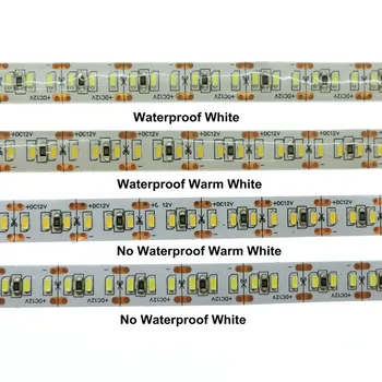 

[Seven Neon]Free DHL shipping HQ LED Strip 3014 204 LED/meter DC12V Waterproof White/Warm White Super Bright Flexible LED Light