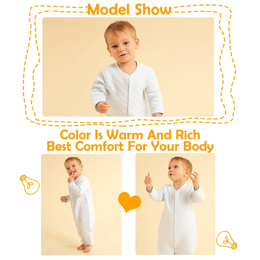 i-baby Premium Matelasse PIMA COTTON Baby Romper Cashmere Like Cotton Outfit Long Sleeve Newborn Cloth, Packed in Box