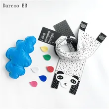 Осенне-зимний детский шарф, Детские теплые вязаные стильные шарфы с изображением панды для девочек, нагрудники для мальчиков 17 см* 144 см