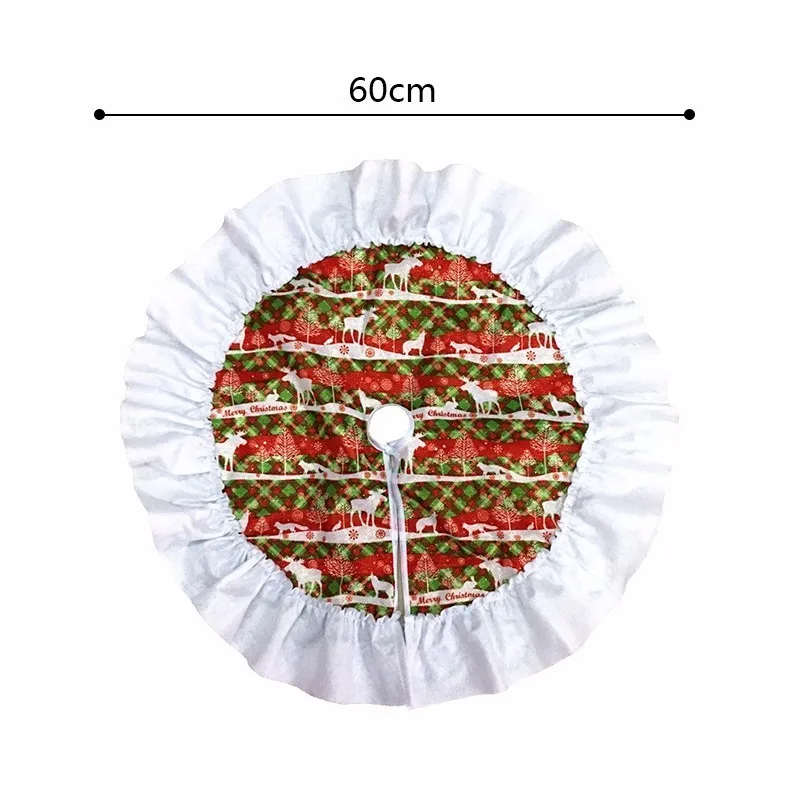 Non-Woven Christmas Tree Skirt Aprons Xmas Tree Decoration Merry Christmas Supplies Christmas Decoration 45.5*30.5cm