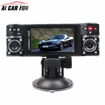 

Car DVR 2.7" TFT 8 LCD HD 1080P Dual Camera Rotated lens Vehicle Driving Digital USB Speaker Night Vision Camcorder Dvrs F600