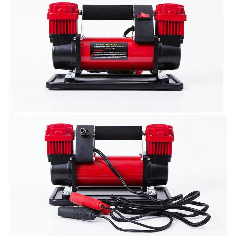 

Portable AUTO air inflator 12V Air compressor 150PSI for Automobile portable pump inflator for car with 5m PU hose metal body