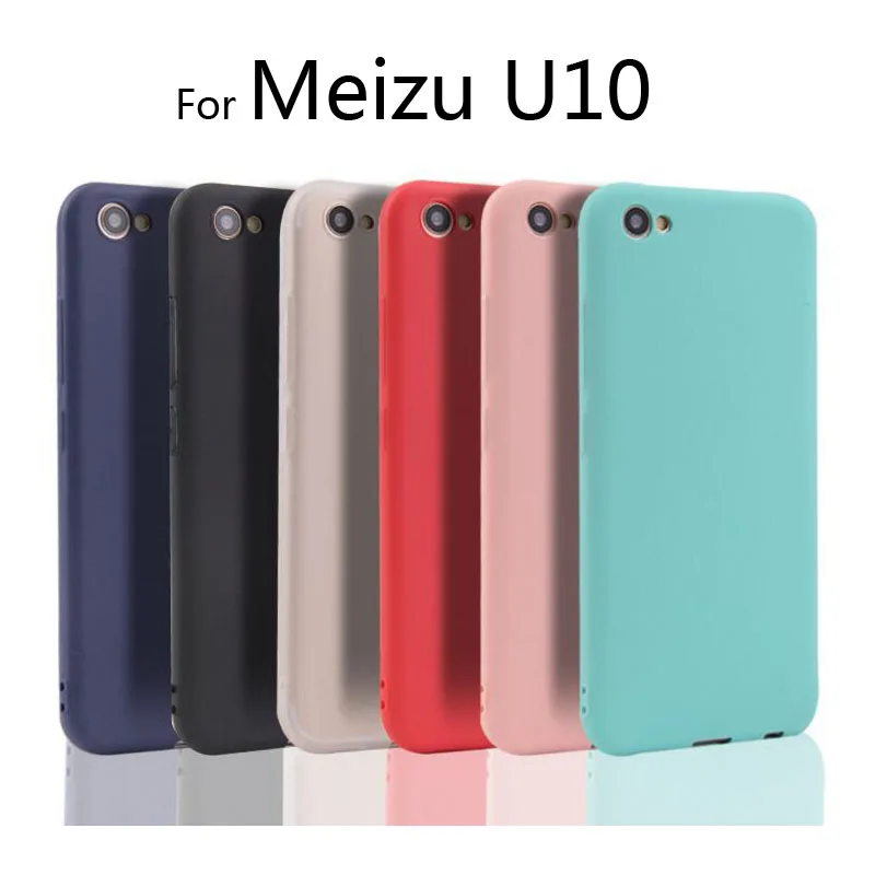 

Ricestate Brand case for Meizu U10 Silicone TPU soft case for Meizu U10 Ultra thin Matte Solid Colors Cover Back case