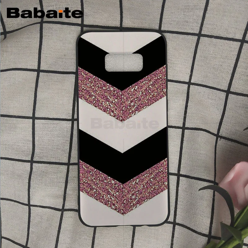 Fashion Geometric Splice Pattern Marble gold pink marble stone