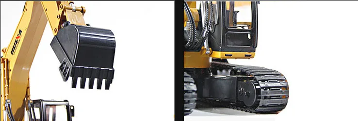 HuiNa Toys 1350 15 Channel 2.4G 112 RC Excavator Charging 112 RC Car With Battery RTG (10)