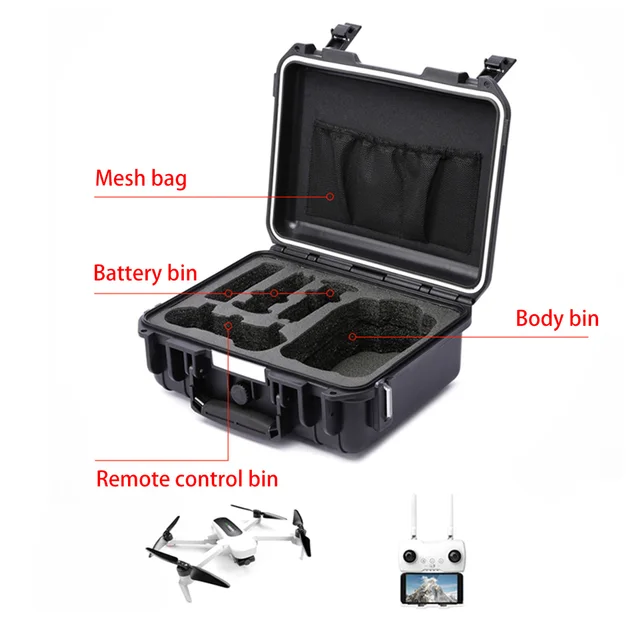 $56.13  HOBBYINRC Drone Bag for Hubsan Zino 4K Waterproof Carrying Case Anti-explosion Storage Bag for Fold