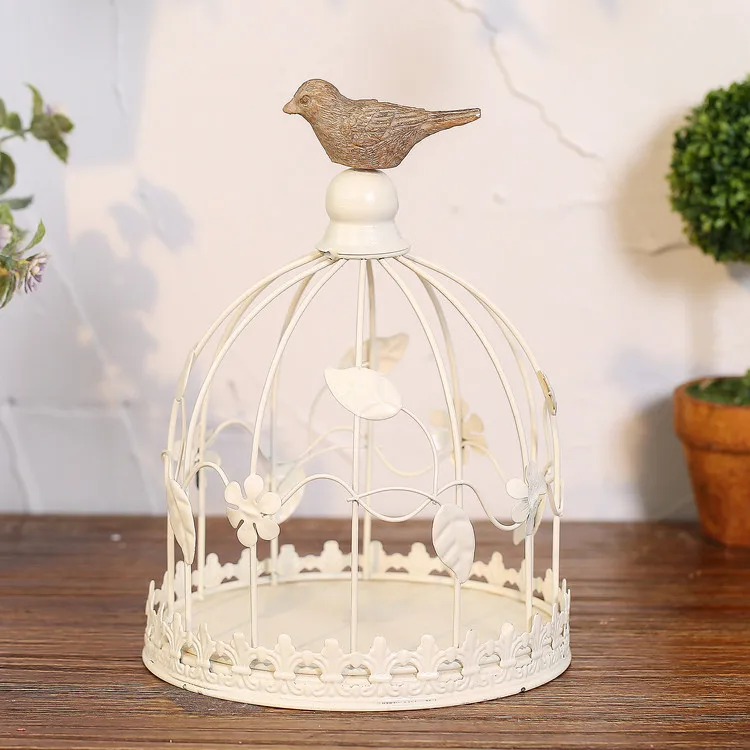 Wedding Decoration Bird Cage Antique Metal Bird Cages Candle Holder