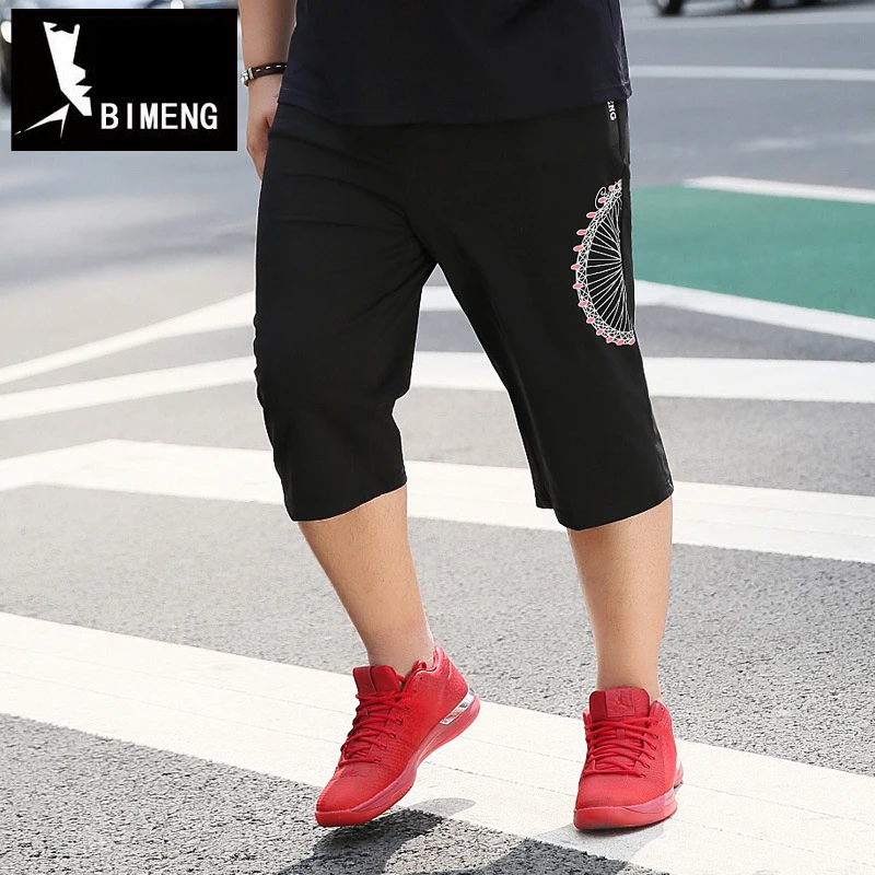 

BIMENG Brand Clothing Plus Size 3XL 4XL 5XL 6XL 7XL Mens Elastic Waist Summer Shorts 65
