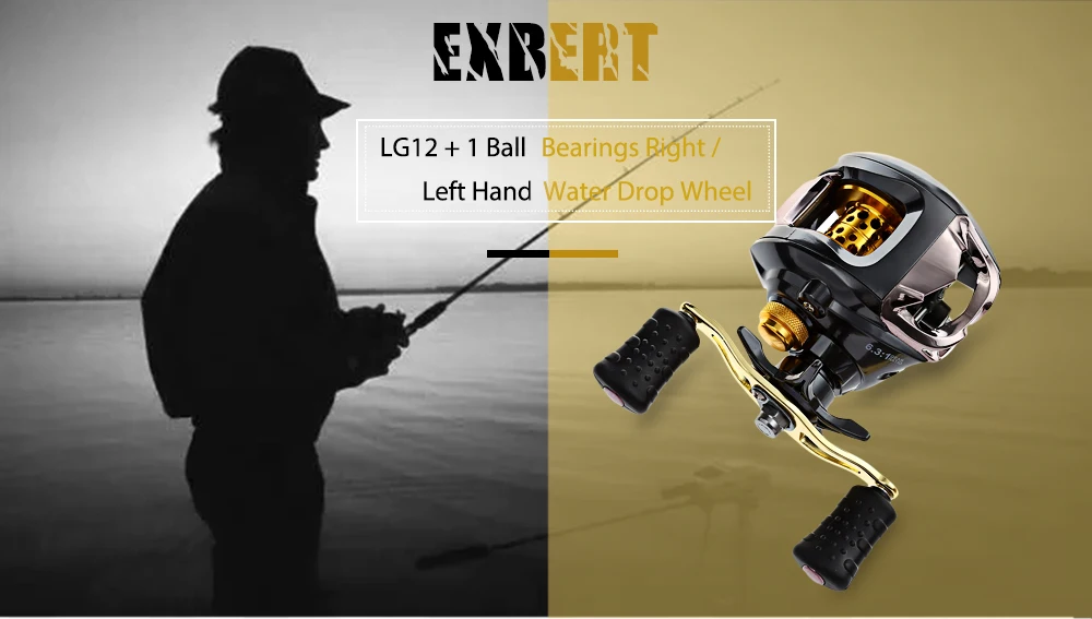 Exbert LG 12 + 1 Ball Bearings Right / Left Hand Water Drop Wheel