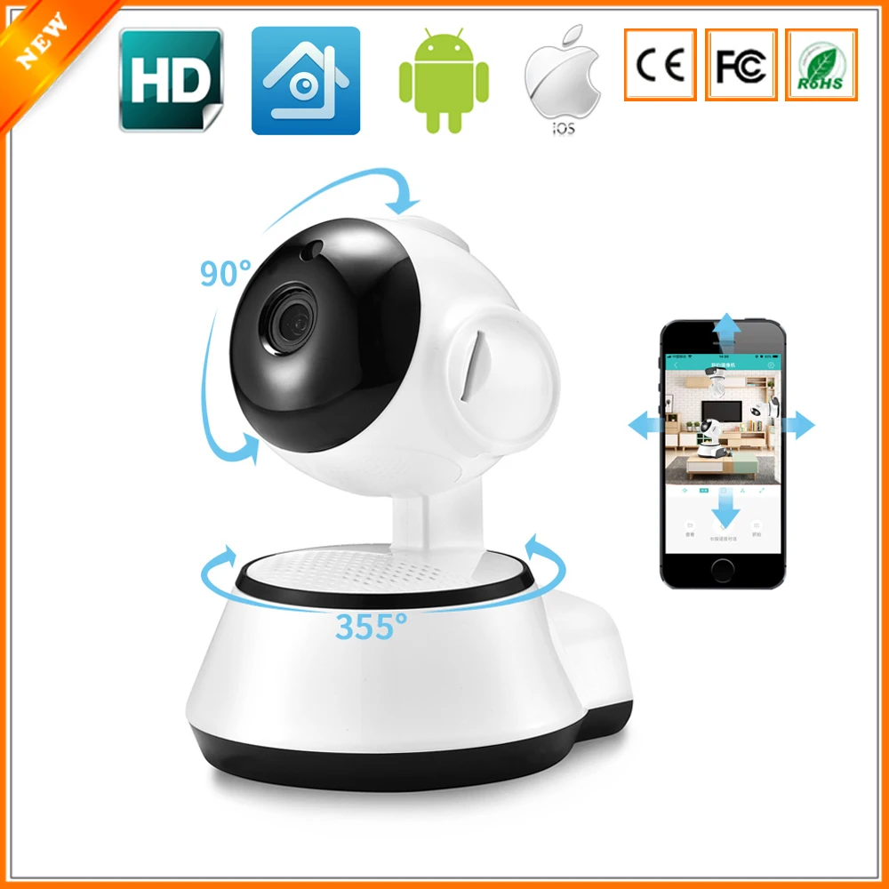 

New Home Security IP Camera Wireless Smart WiFi Camera WI-FI Audio Record Surveillance Baby Monitor HD Mini CCTV Camera iCSee