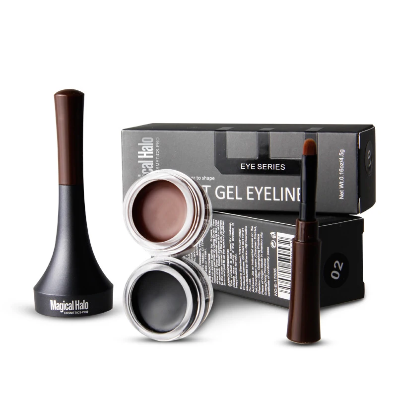 

Multifunctional Natural Eyeliner Makeup Waterproof Eyeshadow Cream With Brush Eyeliner Gel Cream Eye Make Up Eye