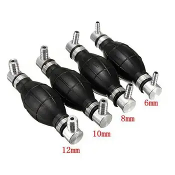 

6/8/10/12mm Fuel Primer Blub Hand Pump Petrol Diesel Inline Filter Black Rubber