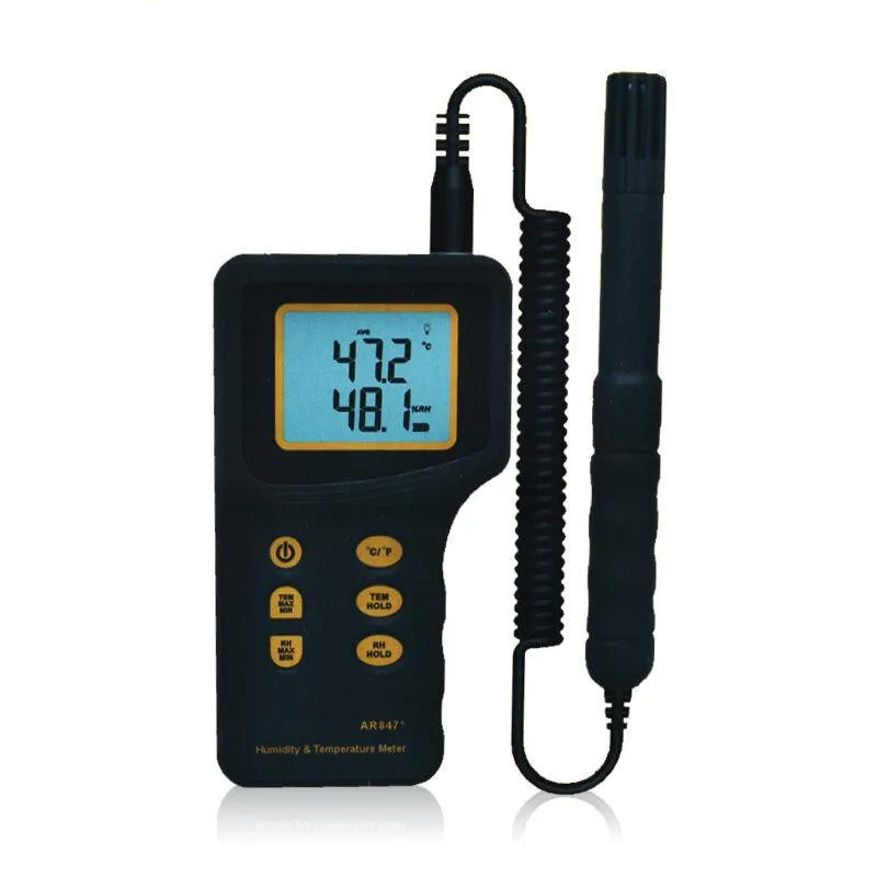 New High Quality Sensitive Handheld LCD Humidity Temperature Meter AR847 Portable Digital Hygrometer Thermometer Tester New High Quality Sensitive Handheld LCD Humidity Temperature Meter AR847 Portable Digital Hygrometer Thermometer Tester