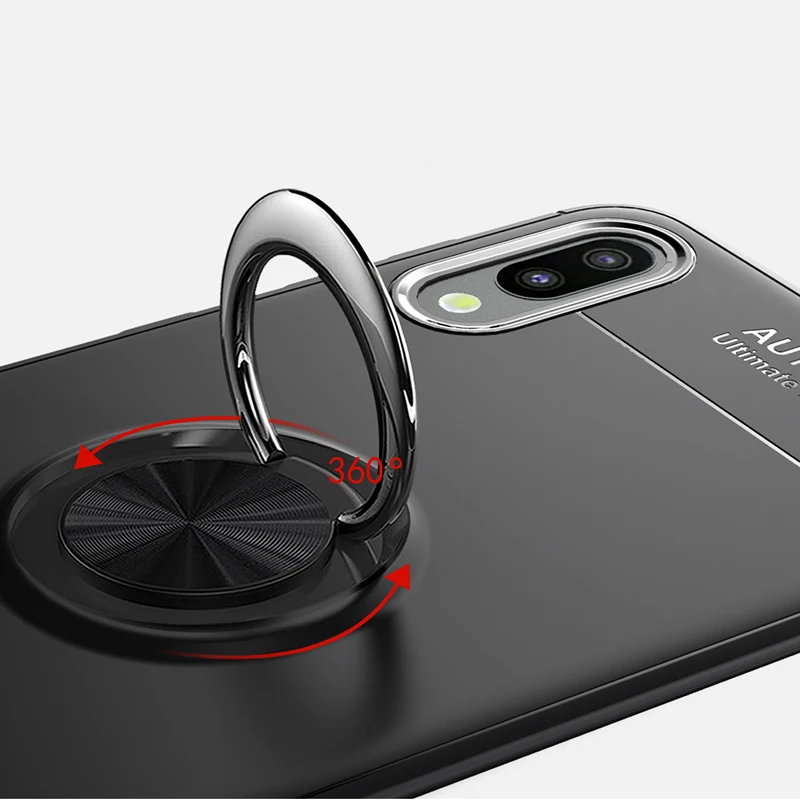 Цветной металлический кольцевой магнитный держатель Чехлы для samsung Galaxy M10 M20 M30 A40S