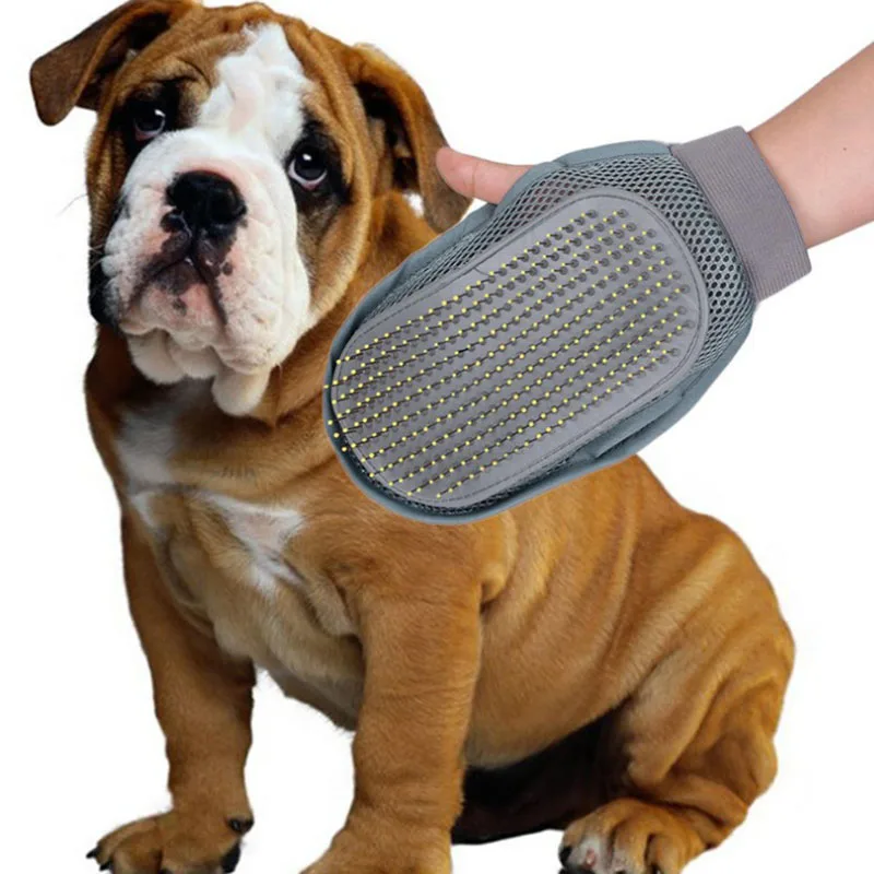 Silicone Pet Grooming Glove Brush for Dogs Hair Removal Glove for
