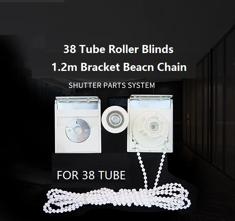 

Roller Blinds Components ,Brackets for 38mm Tube Roller Blinds White Color
