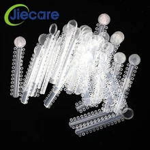 1040 шт./пакет зубные код зубные прозрачный Ортодонтическое лигатуры Галстуки Ясно эластомерных связей подтяжки полосы для зубов инструменты