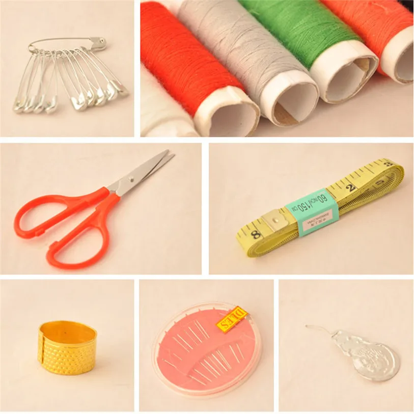 1 Set Sewing Box Kit Home Travelling Quilting Stitching Embroidery Sewing Needle Craft Sewing Kits with Case Mom Gifts 40JA18 (10)