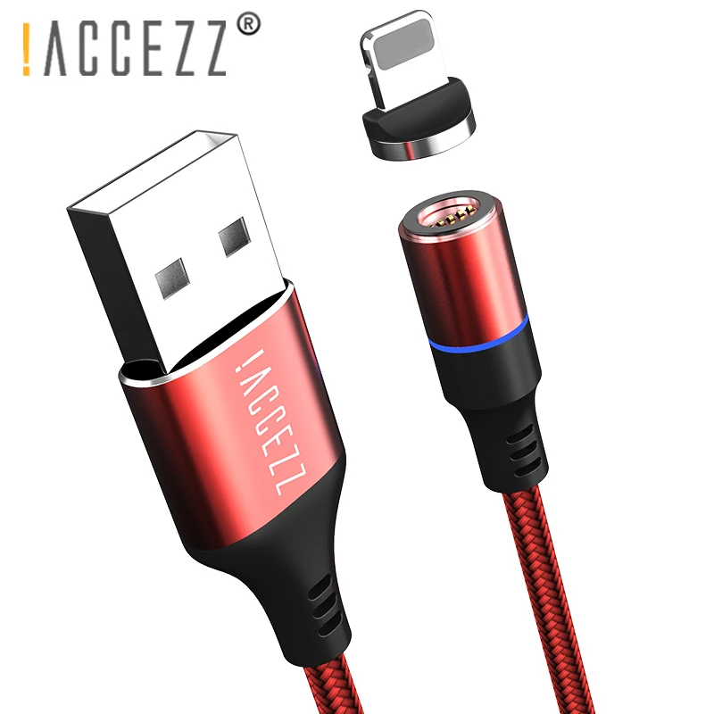 

!ACCEZZ Newst 3A Magnetic Cable 5-Hole Fast Charging Data Cable Micro USB Type C For iPhone XS MAX XR Samsung Xiaomi Charge Cord